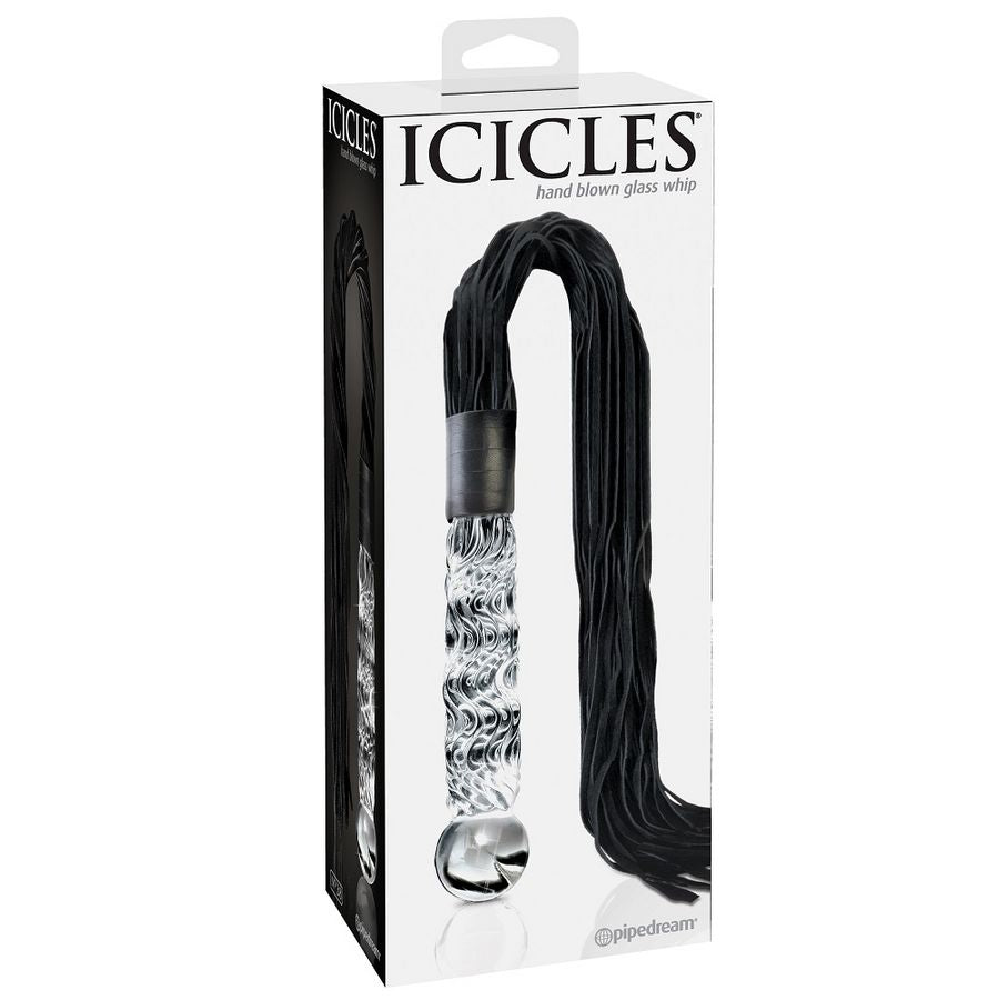Icicles Number 38 Hand Blown Glass Massager - UABDSM