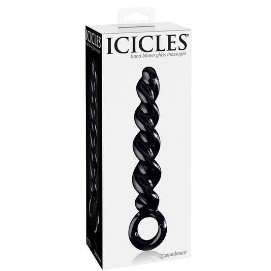Icicles Number 39 Hand Blown Glass Massager - UABDSM