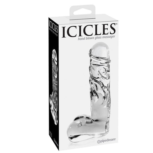 Icicles Number 40 Hand Blown Glass Massager - UABDSM