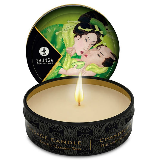 Mini Caress By Candlelight Massage Candle  Exotic Green Tea - UABDSM