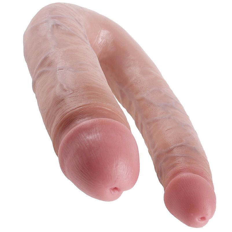 King Cock U-shaped Large Double Trouble Flesh - UABDSM