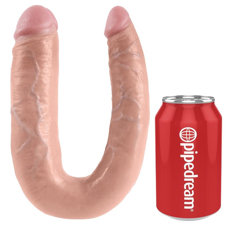 King Cock U-shaped Large Double Trouble Flesh - UABDSM