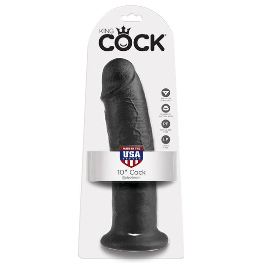 King Cock 10 Cock Black 25.4 Cm - UABDSM