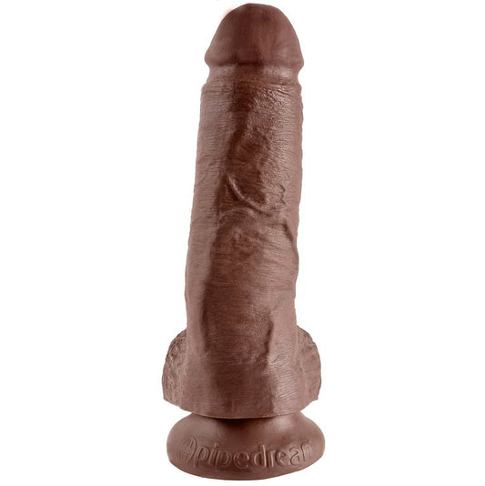 King Cock 8 Cock Brown With Balls 20.3 Cm - UABDSM