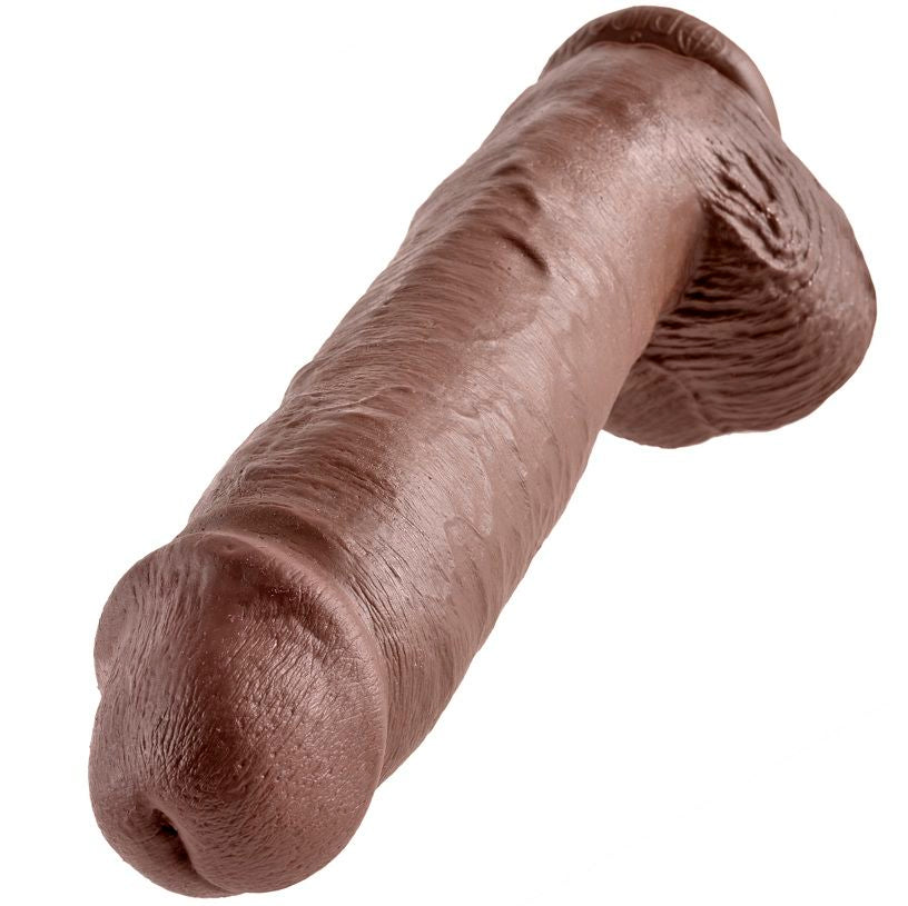 King Cock 11 Cock Brown With Balls 28 Cm - UABDSM