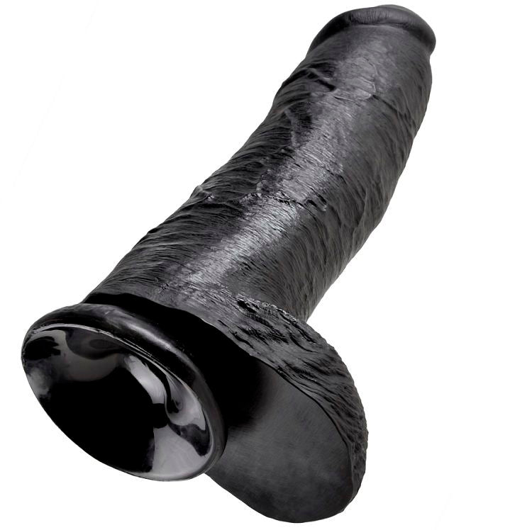 King Cock 12 Cock Black With Balls 30.48  Cm - UABDSM