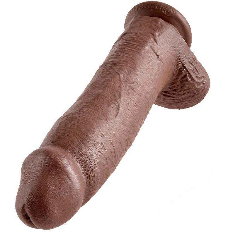 King Cock 12 Cock Brown With Balls 30.48  Cm - UABDSM