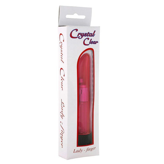 Crystal Clear Vibrator Lady Pink - UABDSM