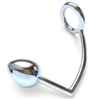 Metalhard Cock Ring With Anal Bead 50mm - UABDSM