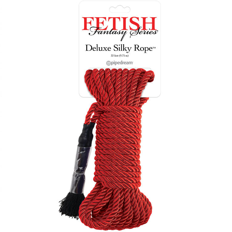 Fetish Fantasy Series Deluxe Silk Rope Red - UABDSM