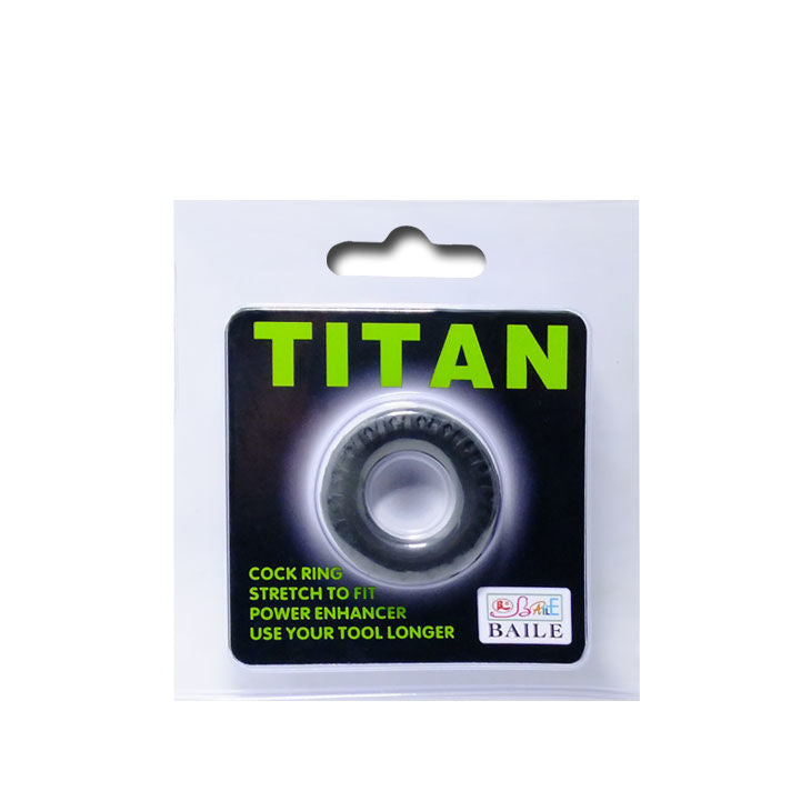 Baile Titan Cockring Black Green 2cm - UABDSM