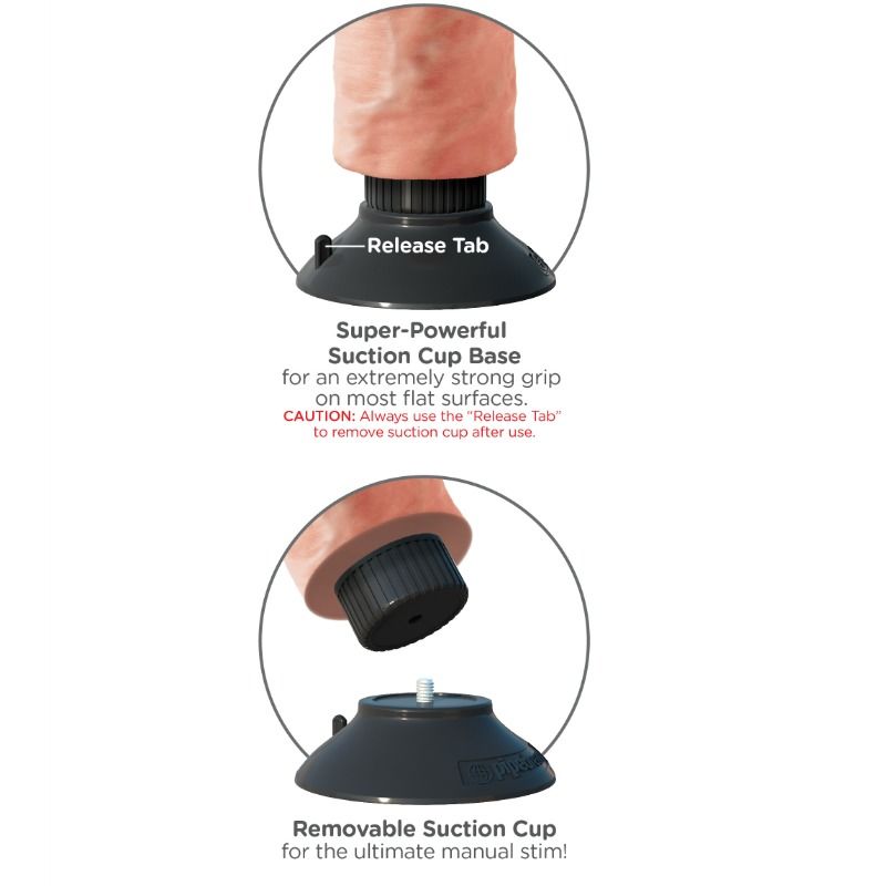 King Cock 25.5 Cm Vibrating Cock Flesh - UABDSM