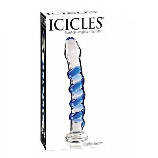 Icicles Number 05 Hand Blown Glass Massager - UABDSM