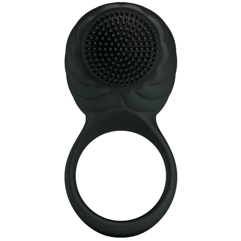Pretty Love Male -  Rotating And Teaser Rechargeable Cockring Florence - Black - UABDSM
