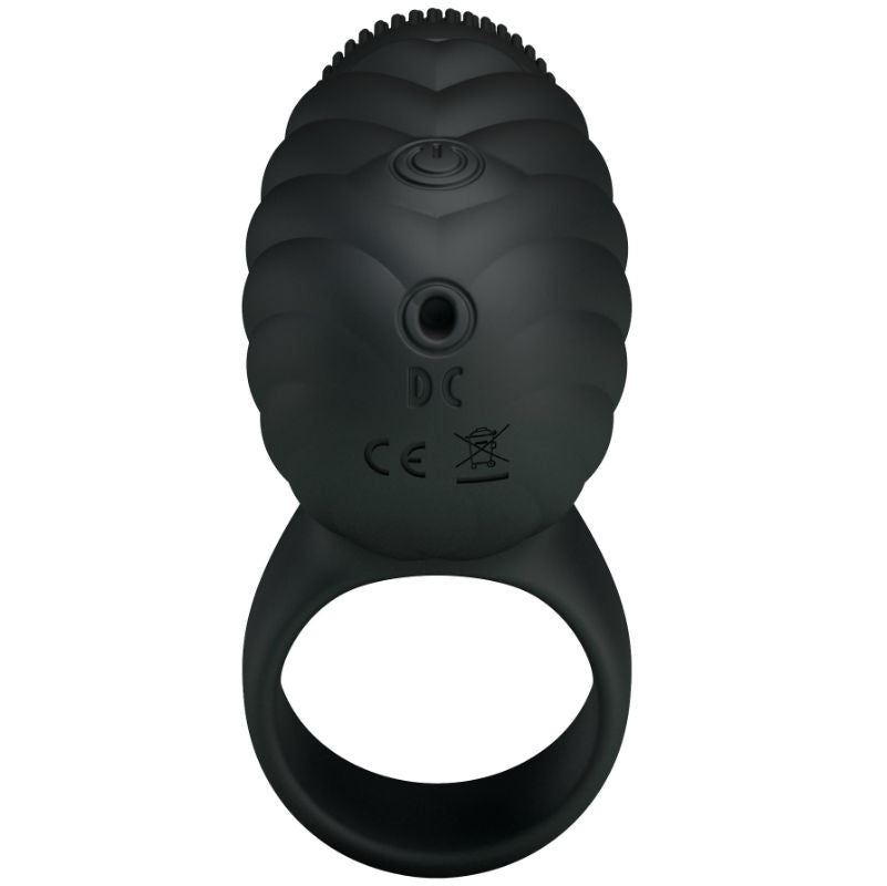 Pretty Love Male -  Rotating And Teaser Rechargeable Cockring Florence - Black - UABDSM