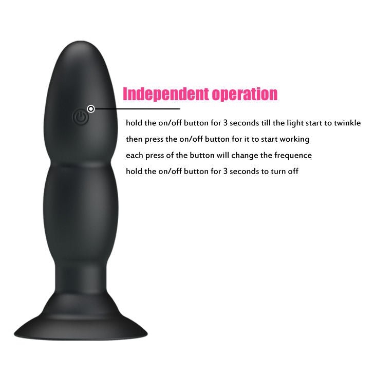 Pretty Love Plug With Vibrator And Rotation Functions By Remote Control - UABDSM