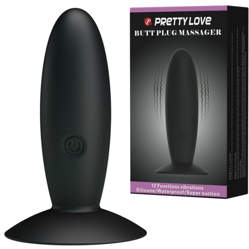 Pretty Love Bottom - Rechargeable Silicone Rechargeable Plug With Vibration - UABDSM