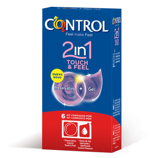 Control 2 In One Touch And Feel + Lubricant 6 Units - UABDSM
