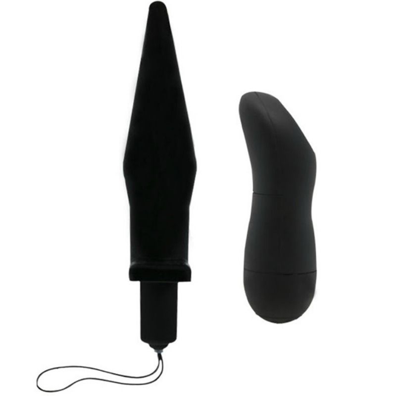 Baile Vibrating Plug And Remote Control Wireless Black - UABDSM
