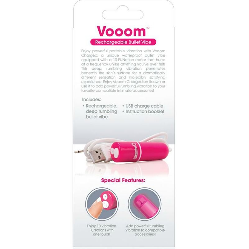 Screaming O Rechargeable Vibrating Bullet Vooom Pink - UABDSM