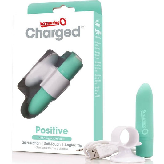 Screaming O Rechargeable Massager - Positive - Green - UABDSM