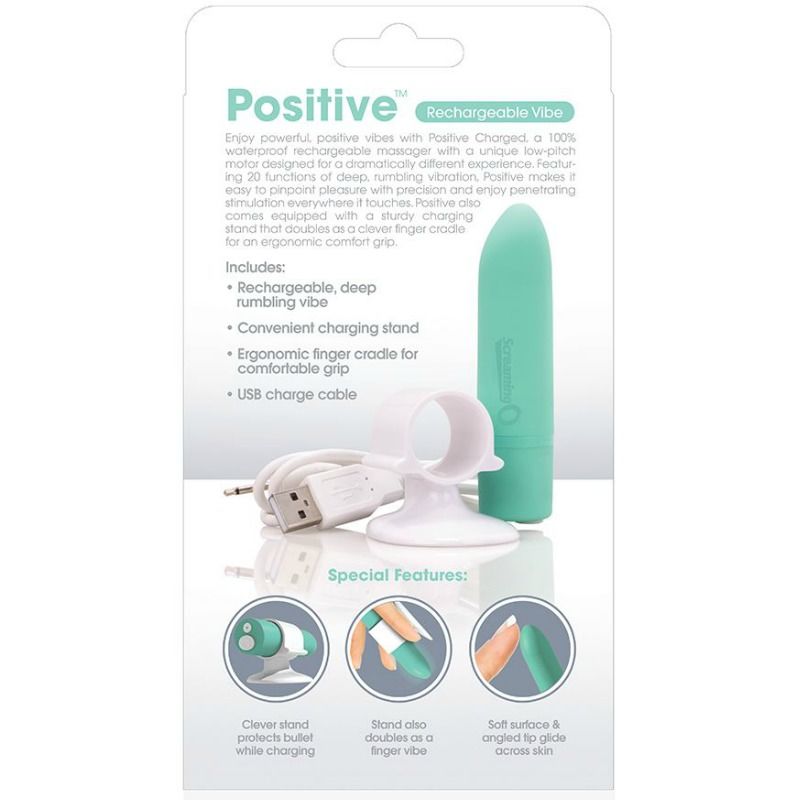 Screaming O Rechargeable Massager - Positive - Green - UABDSM