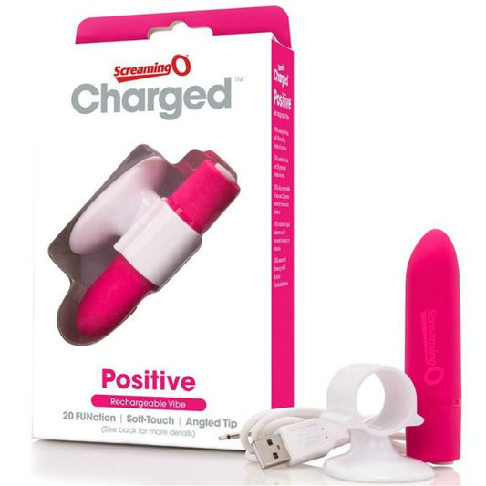 Screaming O Rechargeable Massager - Positive - Pink - UABDSM