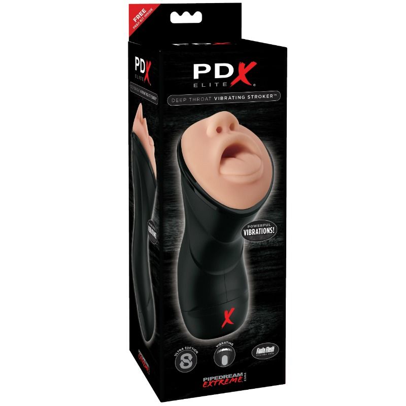 Pdx Elite Deep Throat Vibrating Stroker - UABDSM