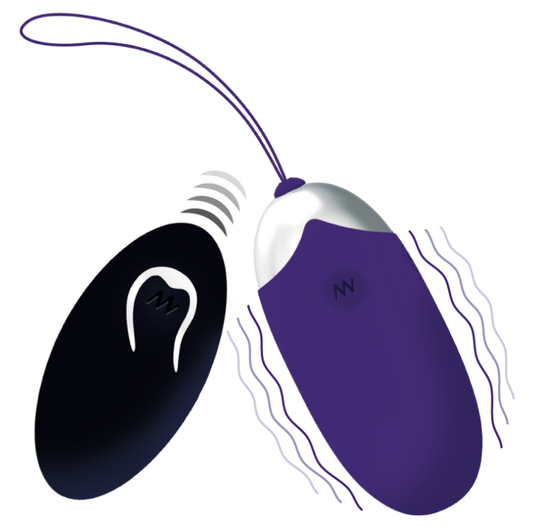 Intense Flippy Ii  Vibrating Egg With Remote Control Purple - UABDSM