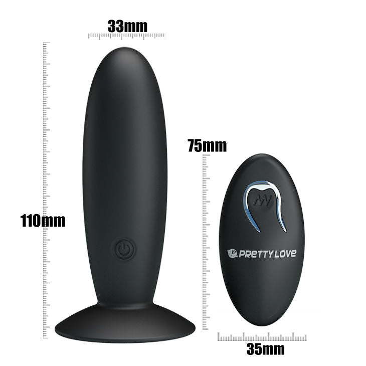 Pretty Love - Bottom - Remote Control Vibrating Plug - UABDSM