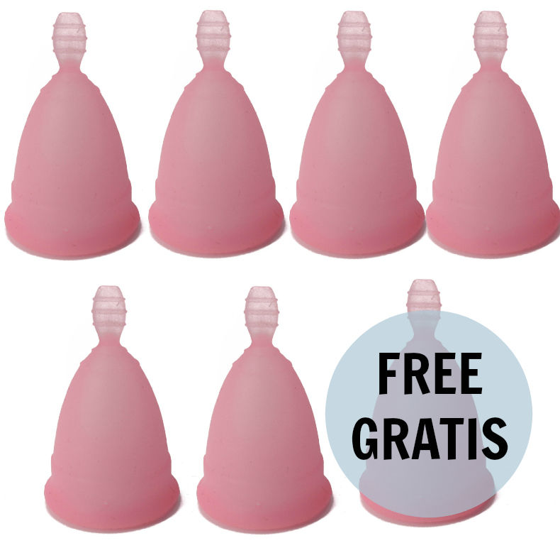 Nina Cup Menstrual Cup Size Pink S 6 + 1 Free - UABDSM