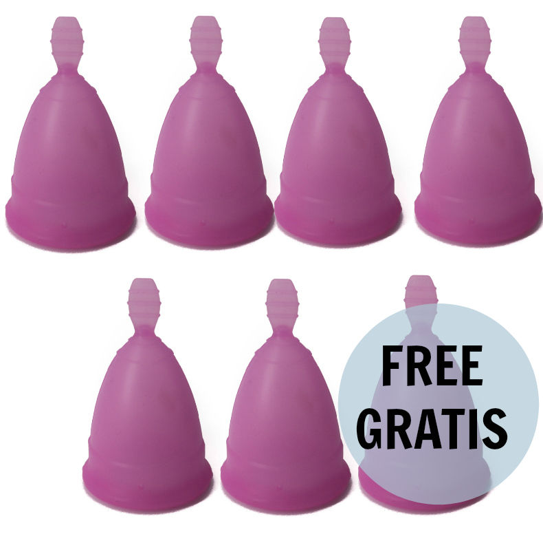 Nina Cup Menstrual Cup Size Purple S 6 + 1 Free - UABDSM