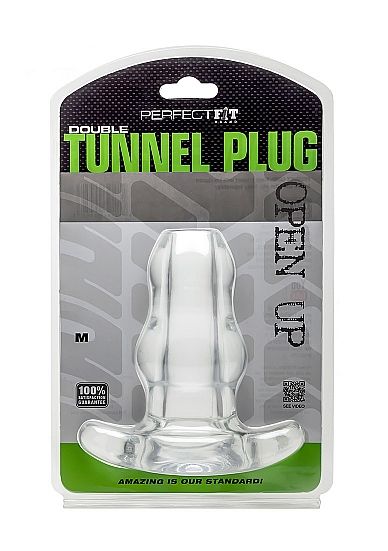 Perfectfit Double Tunnel Plug - Medium  Clear - UABDSM