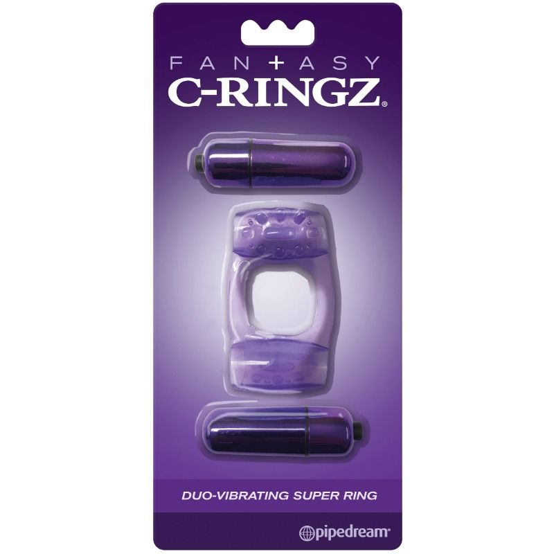 Fantasy C-ringz Duo-vibrating Super Ring Purple - UABDSM