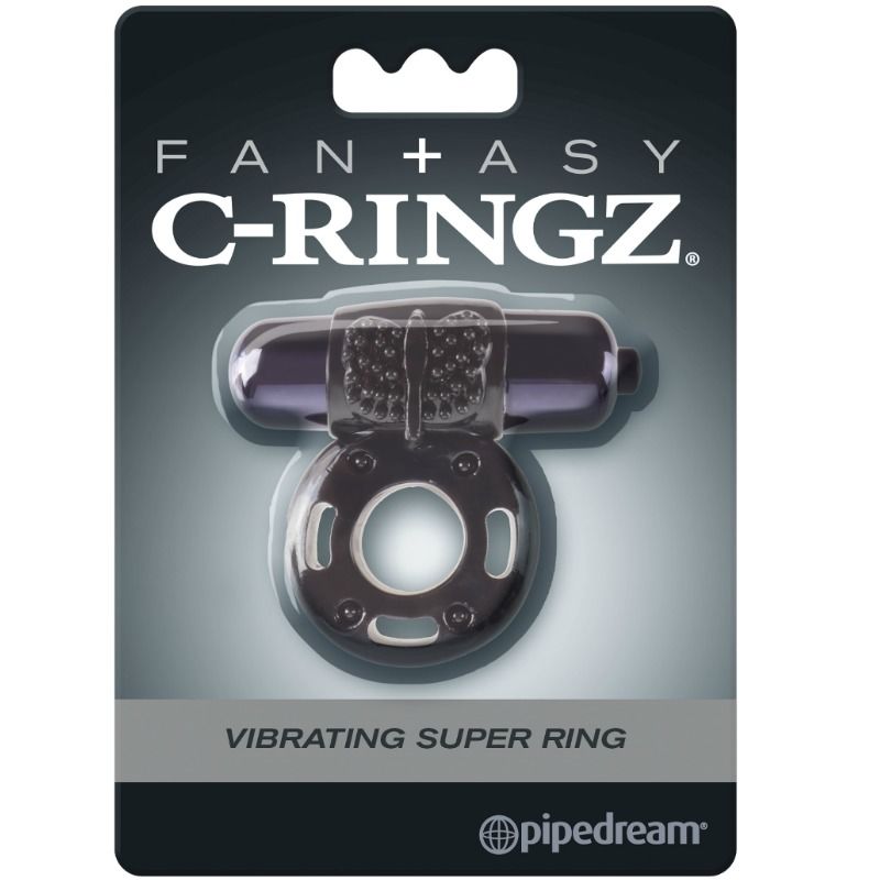 Fantasy C-ringz Vibrating Super Ring Black - UABDSM