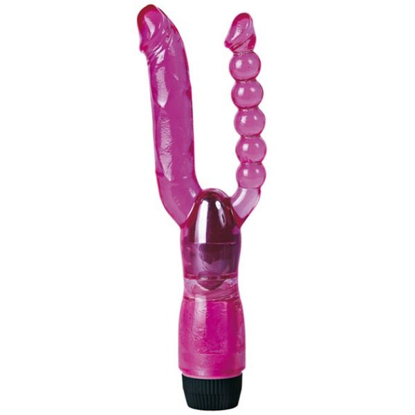 Xcel Double Penetrating Vibrator Purple - UABDSM