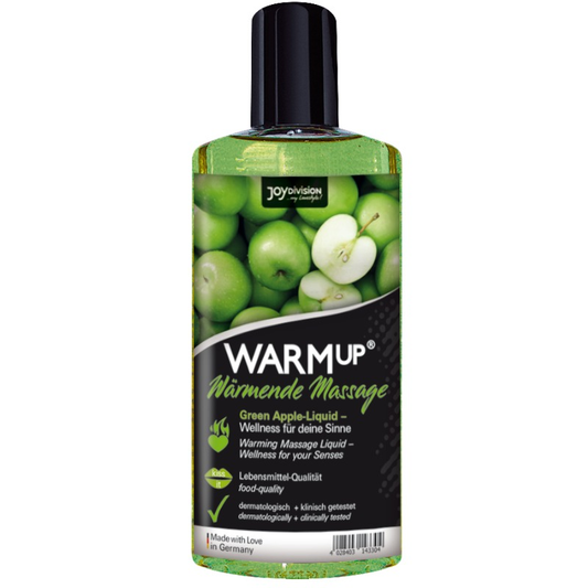 Aquaglide - Warmup Green Apple Massage Oil - 150 Ml - UABDSM