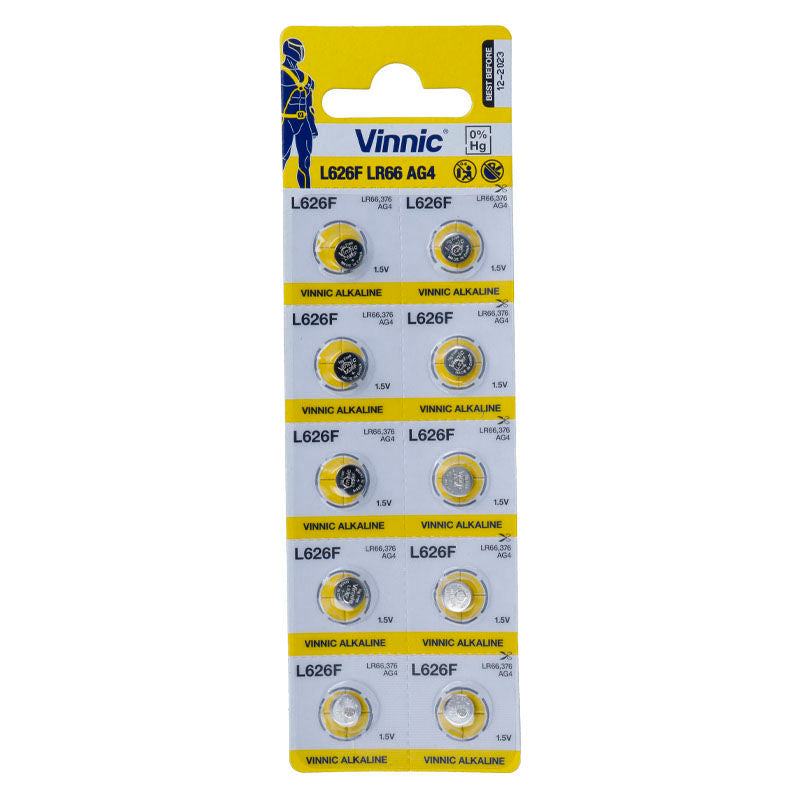 Vinnic Lr66 (ag4) 10 Batteries - UABDSM