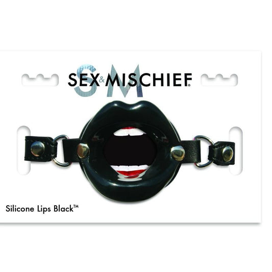 Sex & Mischief Silicone Lips Black - UABDSM