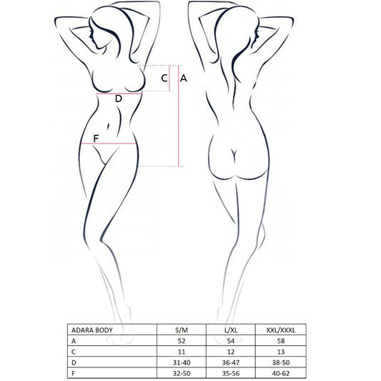 Passion Woman Adara Teddy Black Talla S/m - UABDSM