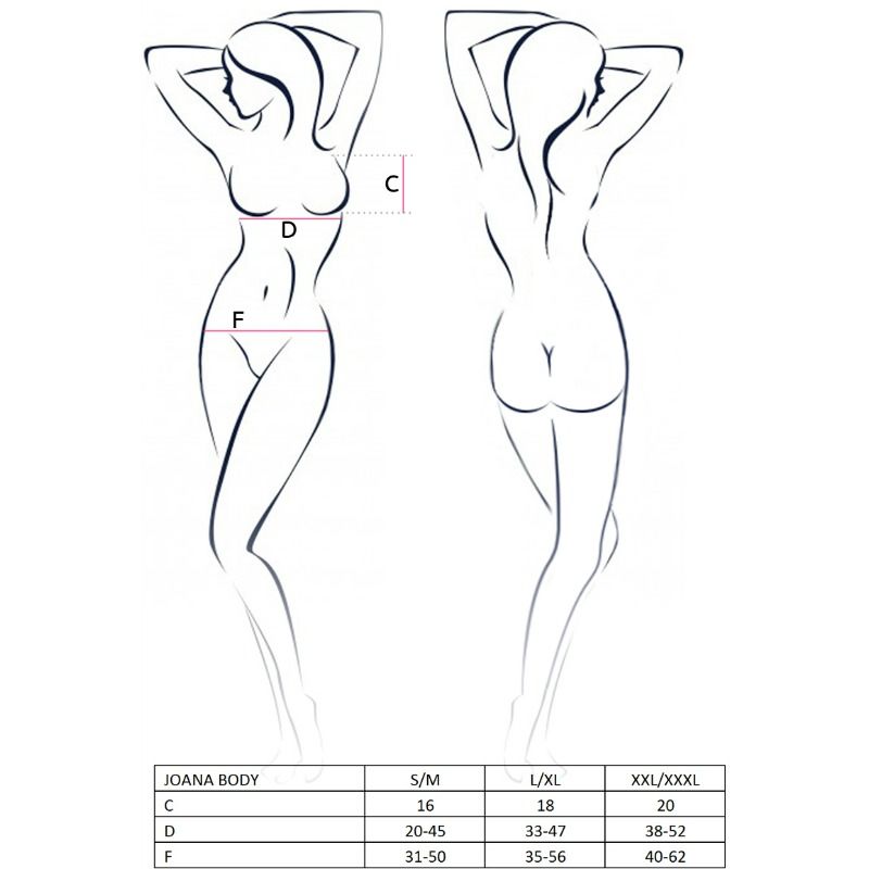 Passion Woman Joana Teddy Black L/xl - UABDSM