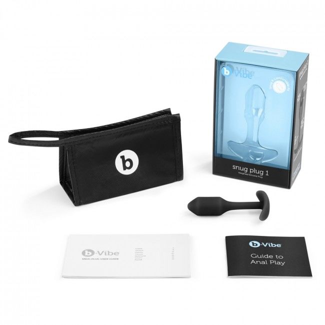 B-vibe Snug Plug 1 Black - UABDSM