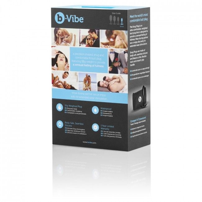 B-vibe Snug Plug 1 Black - UABDSM