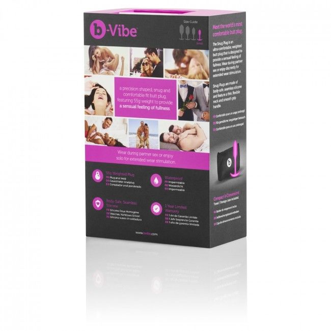 B-vibe Snug Plug 1 Pink - UABDSM