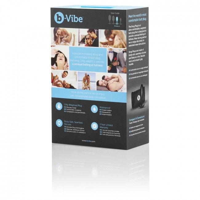 B-vibe  Snug Plug 2 Black - UABDSM