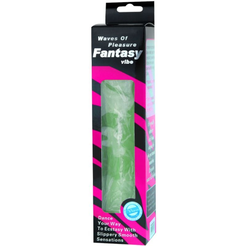 Waves Of Pleasure Vibrator Green 23 Cm - UABDSM