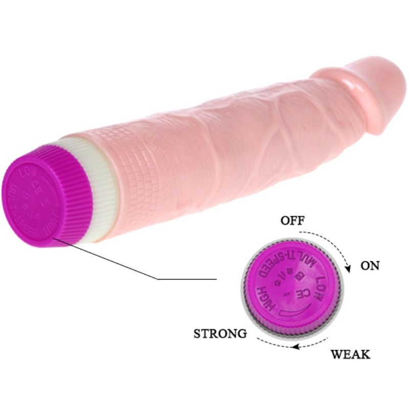 Realistic Vibrator For Beginners Flesh 21.5 Cm - UABDSM