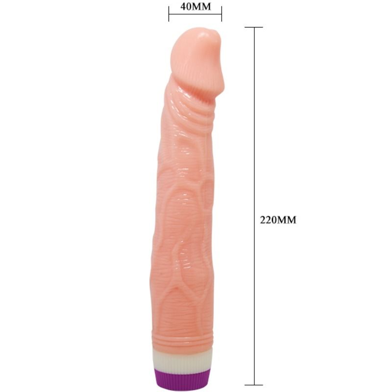 Realistic Vibrator Flesh 22 Cm - UABDSM