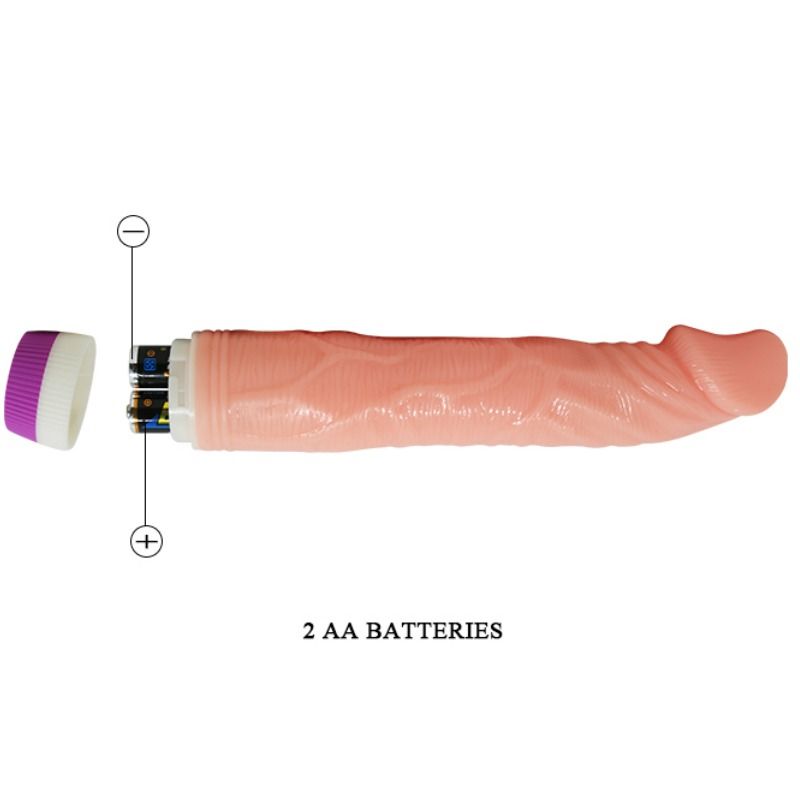 Realistic Vibrator Flesh 22 Cm - UABDSM