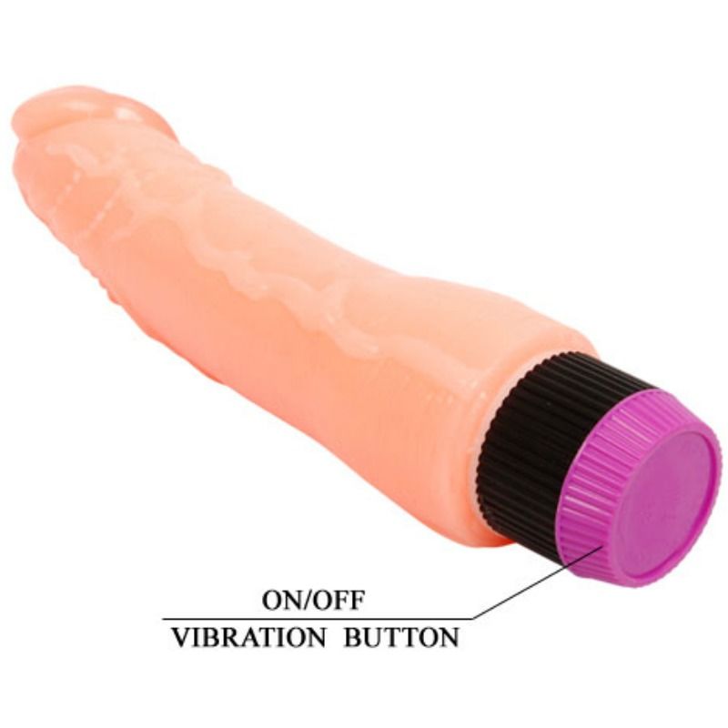Realistic And Flexible Vibrator Flesh 24 Cm - UABDSM